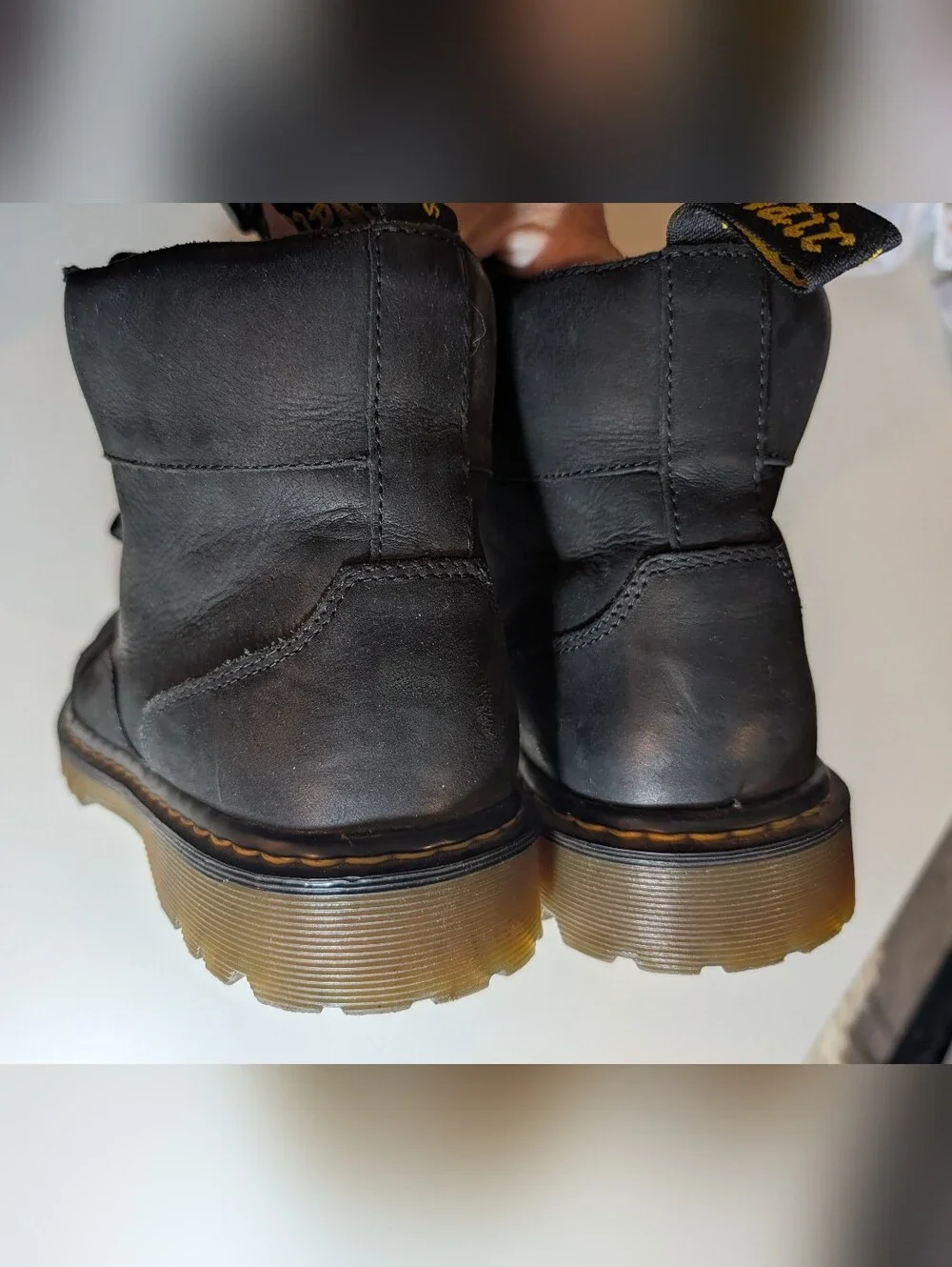 Dr Martens Black Nashville Men's Lace-Up Work Boots Size 13